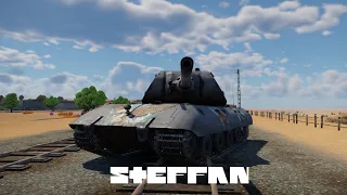 E-100 vs TRAIN in WAR THUNDER