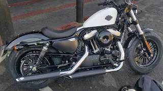 Picked Up My Brand New Harley Davidson 48 Sportster 2017 with Vance Hines  (Very Loud )