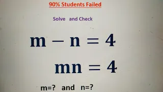 Japanese | Math Olympiad Problem | A Nice Algebra Problem | Can You Solve This Problem| Find m, n=?