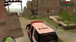 GTA Polícia 24 Horas - Perseguição na Favela