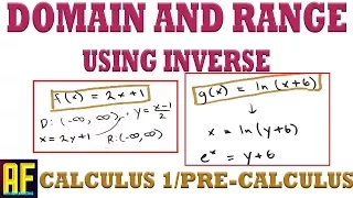 Finding the Domain and Range of Functions - Introduction to Calculus