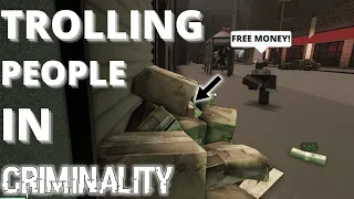 Trolling People in Criminality -Roblox Criminality