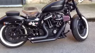 HARLEY IRON 883 Hatuey PARTE V --- BOBBER K&N FILTER