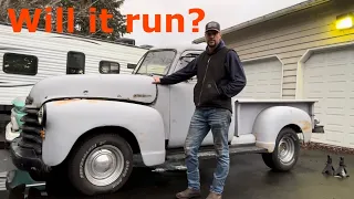 Will this 1952 Chevy truck run and drive again?