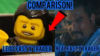 LEGO FAST X MINI TRAILER COMPARISON WITH REAL TRAILER!