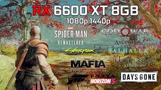 AMD RX 6600 XT 8GB Test in 15 Games 1080p and 1440p in 2022