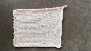 Обработка края изделия || knitting machine