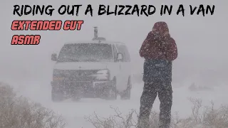 Riding out Historic California Blizzard in a Cozy Van - Extended Cut ASMR