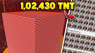 I Blew Up 1,00,000 TNT For Netherite In Minecraft Hardcore