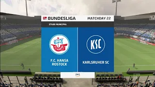 FIFA 23 | FC Hansa Rostock vs Karlsruher SC - Bundesliga | Gameplay