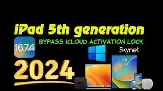 ipad 5th Generation Remove icloud activation lock Bypass  iOS 16.7.4 iPad 9.7 iPad6,11 A1822 Bypass