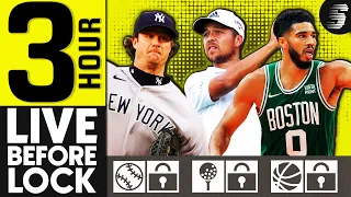 3 HOUR MLB/PGA/NBA DFS Live Before Lock | DraftKings MLB, PGA & NBA DFS Picks (5/17)