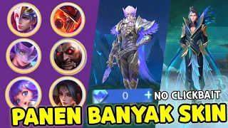 MODAL 0 DIAMOND DPAT BANYAK SKIN COLLECTOR DAN EPIC ! NO CLICK BAIT - Mobile Legends