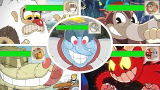 Cuphead DLC - All Bosses with Healthbars (The Delicious Last Course)