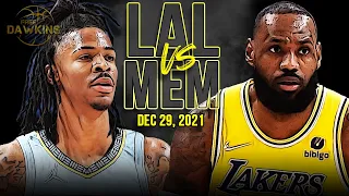 Los Angeles Lakers vs Memphis Grizzlies Full Game Highlights | Dec 29, 2021 | FreeDawkins