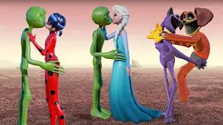 KISS BEST COMPILATION (Frozen Elsa Dame tu Cosita Miraculous Ladybug Catnap Dogday)