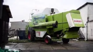 Claas Dominator Cold Start -7°C - Engine Sound