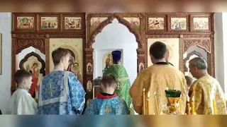 Праздник Входа Господня в нашем храме.