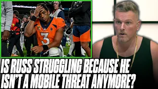 Is Russell Wilson Struggling Because He Abandoned Being Mobile? | Pat McAfee Reacts