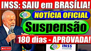 AO VIVO BRASIL: ACABA DE SAIR NOTA OFICIAL do INSS SOBRE A SUSPENSÃO APROVADA