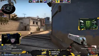 s1mple trolling & trashtalking in CSGO FPL!