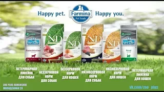 Советы ветеринара компании Farmina. Правильное питание собак  и кошек. Тезисы. О кормах Farmina N&D