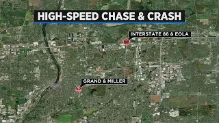 Aurora high speed chase ends in crash