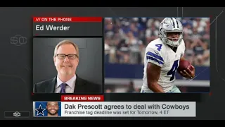 Dak Prescott and the Cowboys agree to a new contract