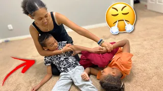 BIG SISTER Stops Little Brothers, They Learn Their Lesson