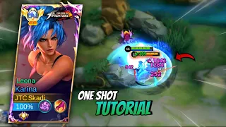 New Karina Tutorial For One Shot 🔥 Build And Emblem 2024