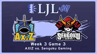 [EN] LJL Summer 2021 - Week 3 Game 3 Axiz vs Sengoku Gaming