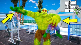 SHREK OLUYORUZ VE SPOR SALONUNDA VÜCUT GELİŞTİRİYORUZ!(HULK AĞLADI!) - GTA 5