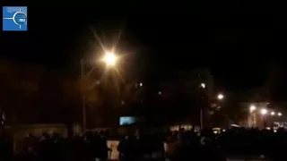 #IranProtests in #Iran capital Tehran 19 Feb 2018 - Angry Gonabadi dervishes this evening