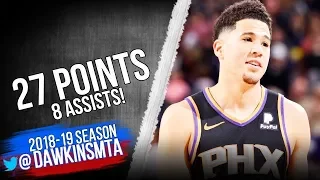 Devin Booker Full Highlights 2018 12 29 Suns vs Nuggets   27 Pts 8 Asts! FreeDawkins