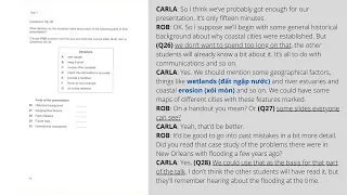 Cambridge 14 Listening test 1 section 3