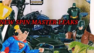 NEW SPIN MASTER DC LEAKS BATMOBILE AND 12 INCH BATCYLE MORE.