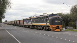 TRAINS DOWN THE CENTRE OF THE MAIN STREET - Heritage Passenger & Grain Trains at Wycheproof