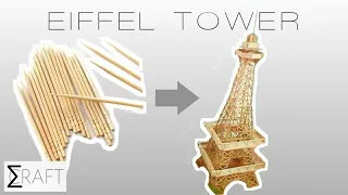 Eiffel tower | eiffel tower making by toothpicks |sigmaCRAFT