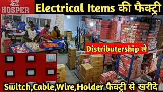 Electrical Items Manufacturer Delhi | Electrical Wire & Cable Business Idea | Hosper Distributership