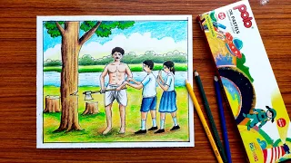 একটি গাছ একটি প্রান | Save tree save life drawing tutorial