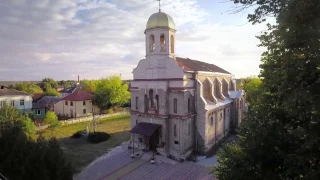 Свято-Вознесенська церква з неба (м. Радивилів)