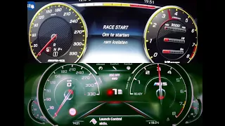 Mercedes w213 e63s Amg vs Bmw f90 m5 2018