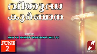 SUNDAY HOLY MASS LIVE @ 6 AM, 2 JUN 2024|FR DENNY MANDAPATHIL VC|MALAYALAM QURBANA|TODAY|GOODNESS TV