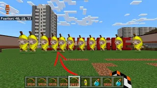 GMOD Nextbots Animated V2 ADDON for Minecraft PE Banana Cat Speed Run | ADDON for MCPE Nextbots