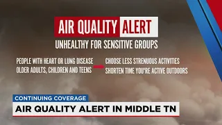 Residents encouraged to take precautions during air quality alert