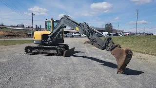 Volvo ECR88 Excavator Running and Operating