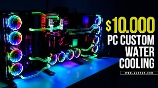 $10000 Watercooling Gaming PC | Thermaltake Core P7 - i9 7900X - SLI GTX 1080 Ti