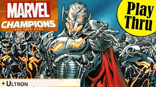 How to Play MARVEL CHAMPIONS | A solo play of Captain Marvel vs Ultron