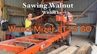 Sawing Walnut Lumber with the Wood Mizer LT15 GO