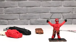 Лепим Дэдпула из пластилина / Modeling Deadpool from plasticine